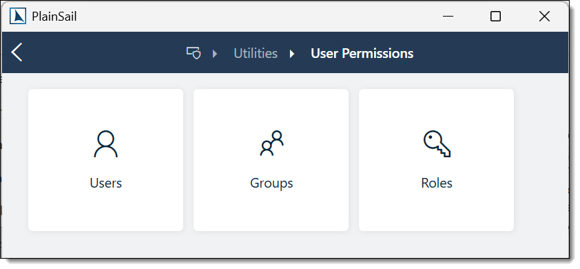 User permissions overview