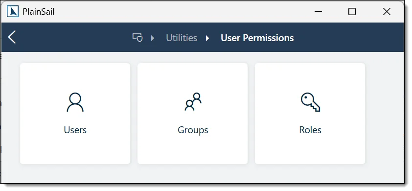 User permissions overview