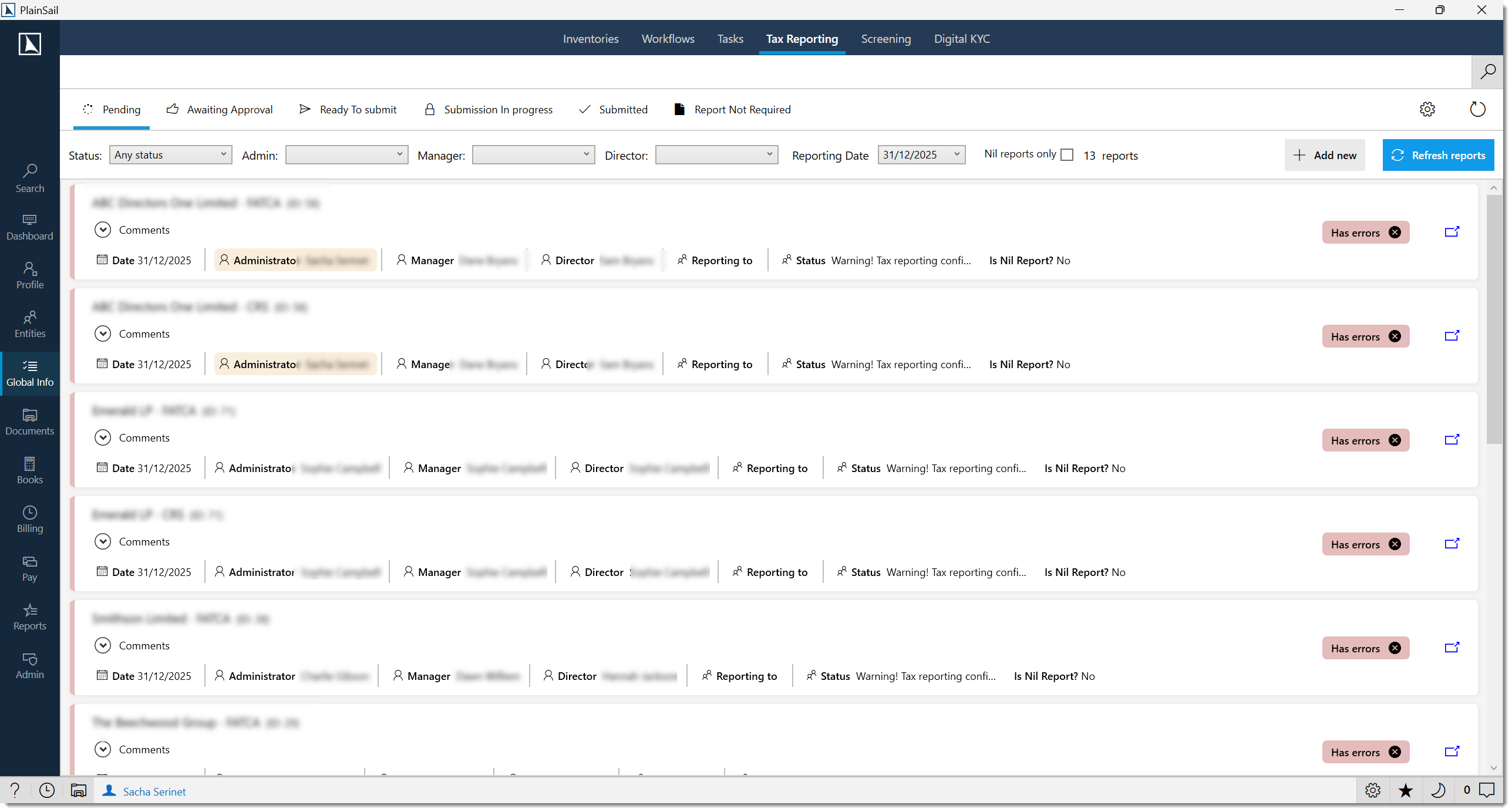 Tax reporting FATCA CRS overview