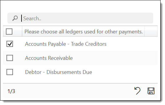 Configuring payment ledgers