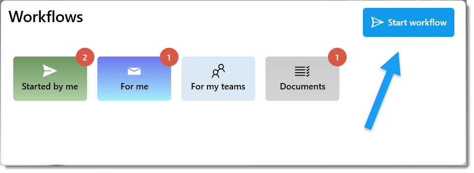 Launching a workflow from the dashboard