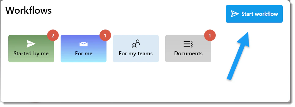 Launching a workflow from the dashboard
