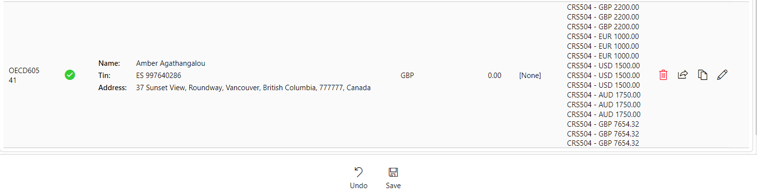 Account added with payments retrieved
