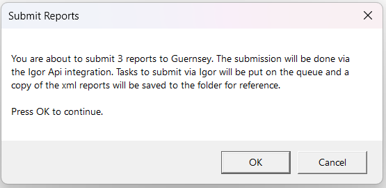 Igor submission prompt
