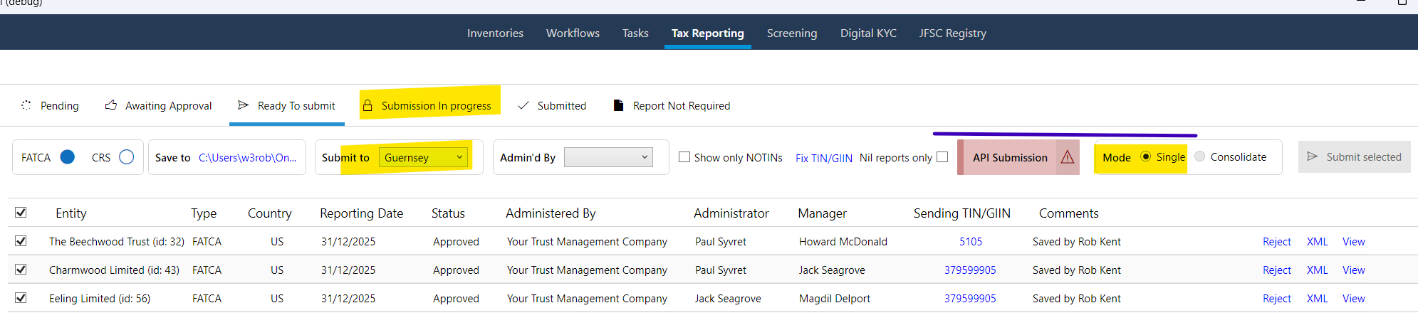 Igor API submission icon