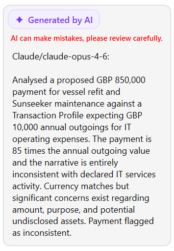 PlainSail AI notes overlay