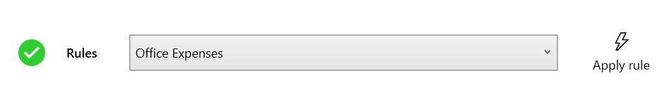 Auto-matched bank reconciliation rule