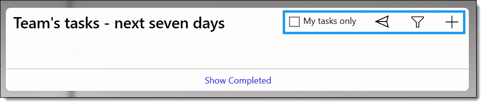 My Day widget