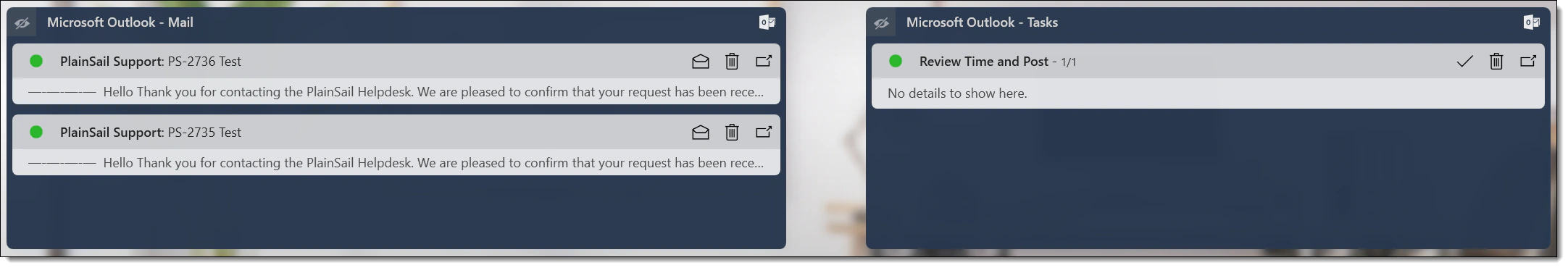 Outlook integration