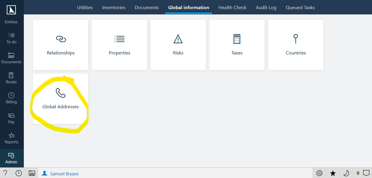 Admin utilities