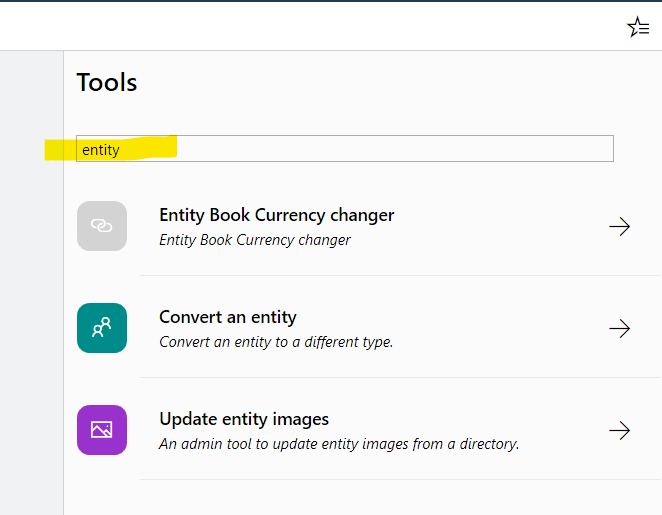 Search Admin tools
