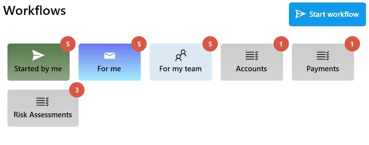 Workflow widget