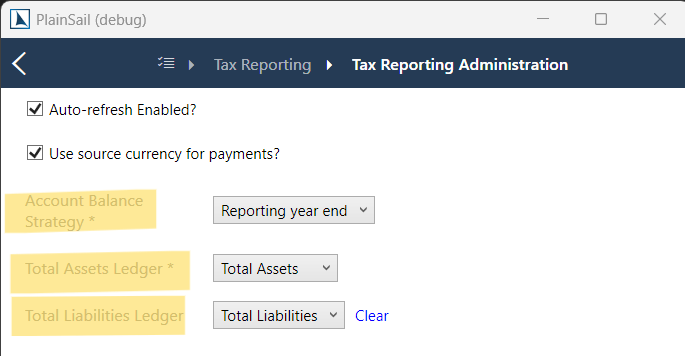 Admin changes
